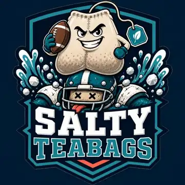 Salty Teabags crest — play the full animation